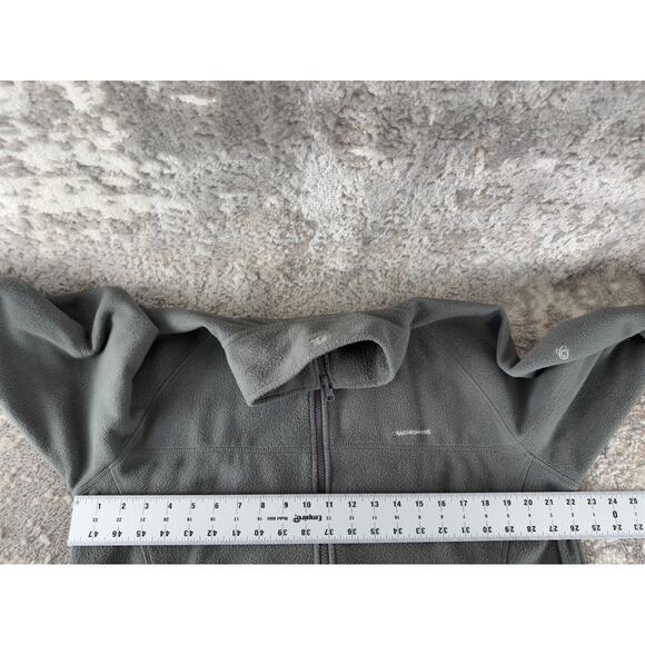Craghoppers Men Sz M Mock Neck Fleece Full Zip Sweater Gray Long Sleeve Pocket - Picture 5 of 9